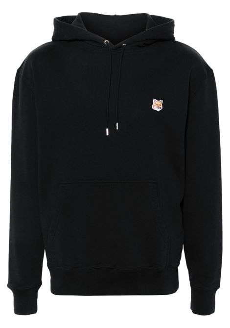 Black Fox-motif sweatshirt Maison Kitsuné - men MAISON KITSUNÉ | Sweatshirts | LM00702KM0001P199